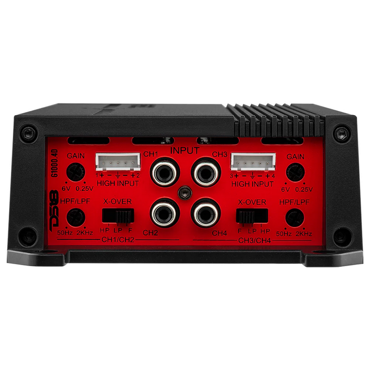 DS18 G1000.4D Amplificador de rango completo Clase D de 4 canales - 4 x 90 vatios Rms a 4 ohmios