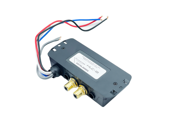 Convertidor de salida de línea sin distorsión SMD HLC-2 de 2 canales con encendido remoto y salida Rca de 10 voltios Rms