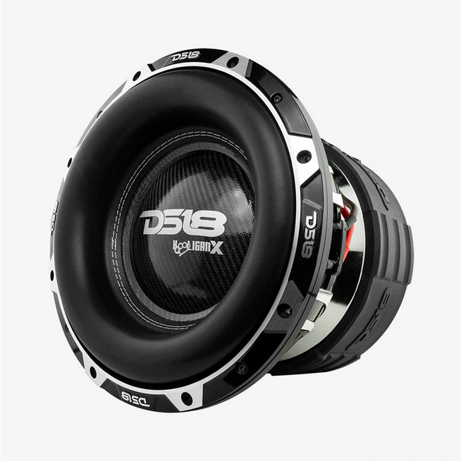 DS18 HOOL-X12.2DHE 12" Subwoofer with 4" Black Aluminum Voice Coil - 4000 Watts Rms 2-ohm DVC