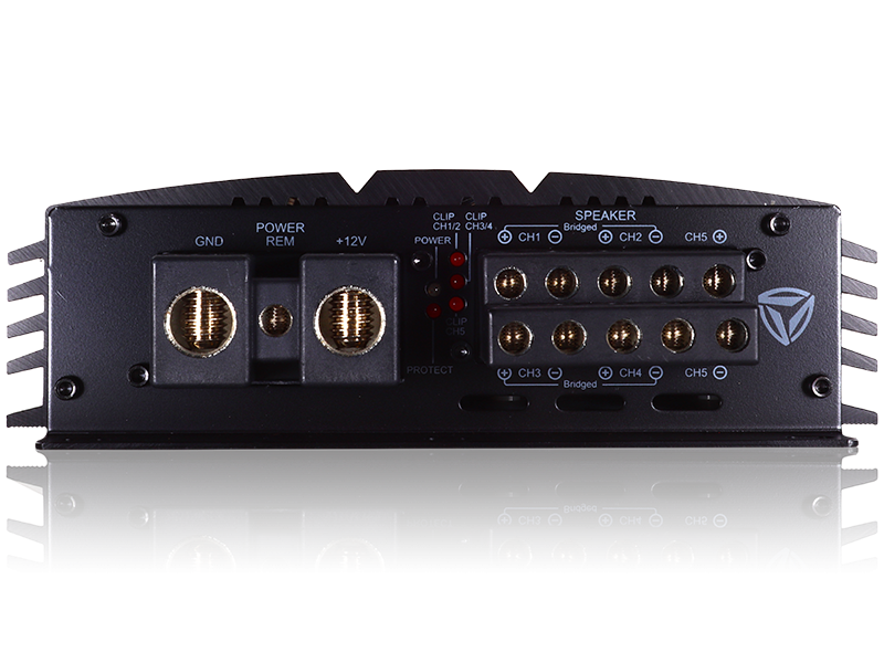 Incriminator Audio IX17.5 Amplificador de rango completo de 5 canales - 4 x 125 vatios Rms a 4 ohmios + 1 x 1200 vatios Rms a 1 ohmio