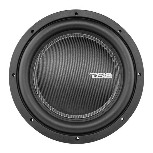 DS18 IXS12.4S 12" Shallow Mount Subwoofer with Large Dust Cap and 2.5" Voice Coil - 800 Watts Rms 4-ohm SVC