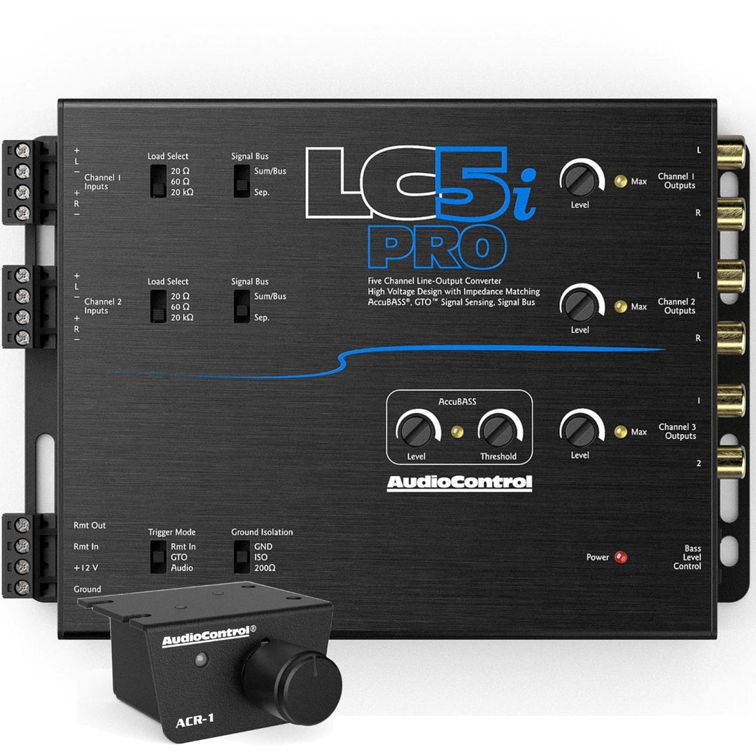 Convertidor de salida de línea de 5 canales LC5i PRO con AccuBASS y controlador de nivel ACR-1