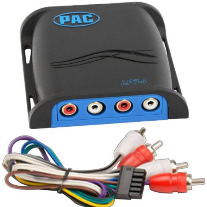 Pac LP7-4 Convertidor de salida de línea de 4 canales con detección de señal y salida de encendido remoto
