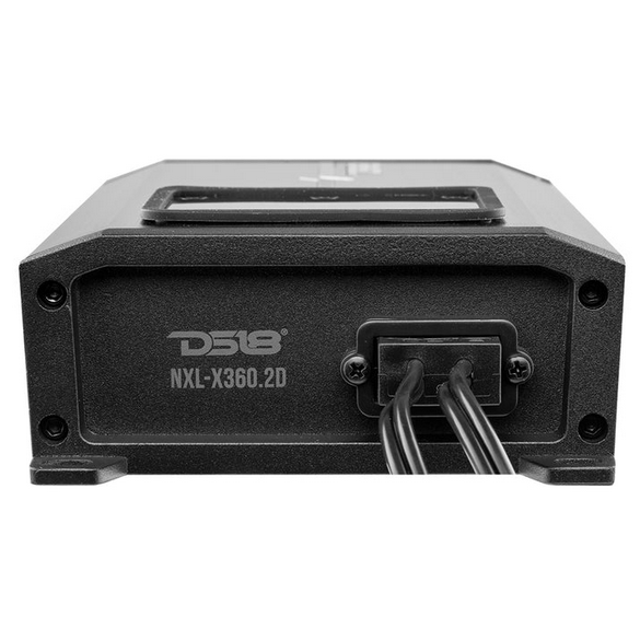 DS18 NXL-X360.2D Amplificador marino clase D de 2 canales - 2 x 180 vatios Rms a 4 ohmios