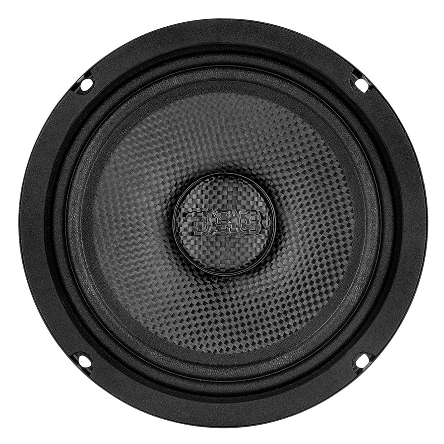DS18 PRO-CF6.4SL 6.5" Shallow Mount Mid-Bass Loudspeaker with Carbon Fiber Cone and 1.5" Voice Coil - 250 Watts Rms 4-ohm