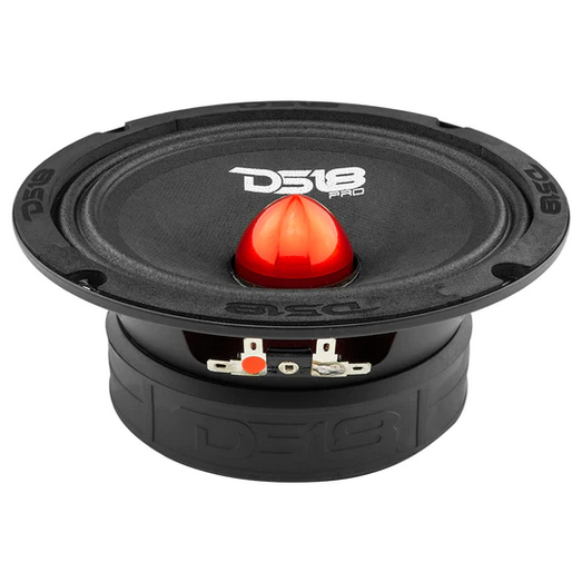 DS18 Combo - 4x PRO-GM6B 6.5" Mid-Range Loudspeakers with 4x PRO-TWX1/BK 3.8" Bullet Super Tweeters