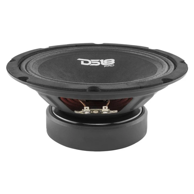 DS18 PRO-GM8 8" Mid-Range Loudspeaker with Classic Dust Cap and 1.5" Voice Coil - 190 Watts Rms 8-ohm