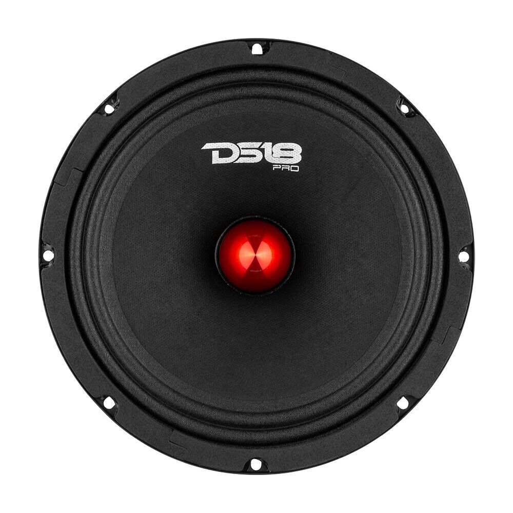 DS18 PRO-GM8B 8" Mid-Range Loudspeaker with Aluminum Bullet and 1.5" Voice Coil - 190 Watts Rms 8-ohm