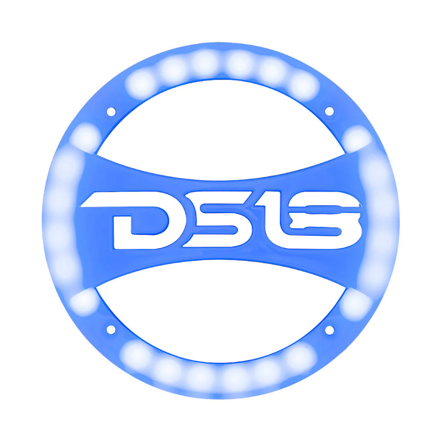 DS18 PRO-GRILL6LGO Universal 6.5" Plastic Speaker Grill Protective Covers with DS18 Logo and RGB LED Lights