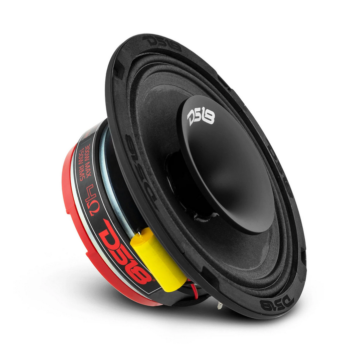 DS18 PRO-HY6.4MSL 6.5" Shallow Mount 2-Way Loudspeaker with 1.5" Voice Coil and Built-in Compression Driver - 150 Watts Rms 4-ohm