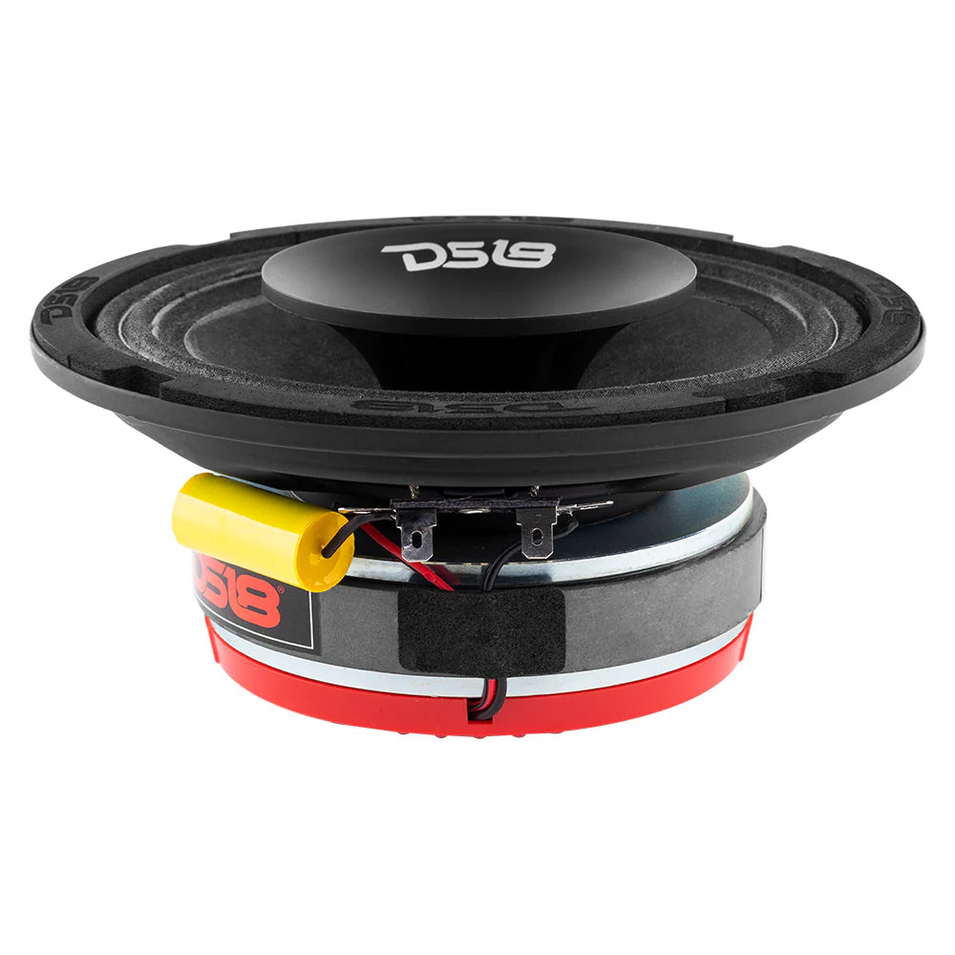 DS18 PRO-HY6MSL 6.5" Shallow Mount 2-Way Loudspeaker with 1.5" Voice Coil and Built-in Compression Driver - 150 Watts Rms 8-ohm