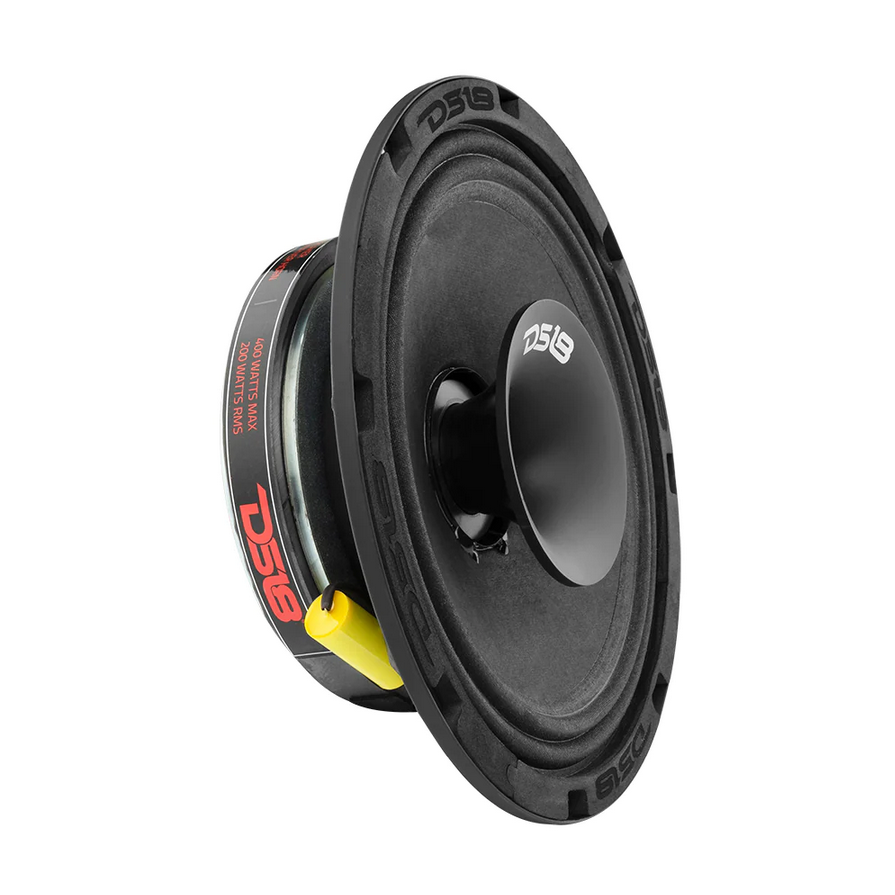 DS18 PRO-HY8.4MSL 8" Shallow Mount 2-Way Loudspeaker with 1.5" Voice Coil and Built-in Compression Driver - 200 Watts Rms 4-ohm