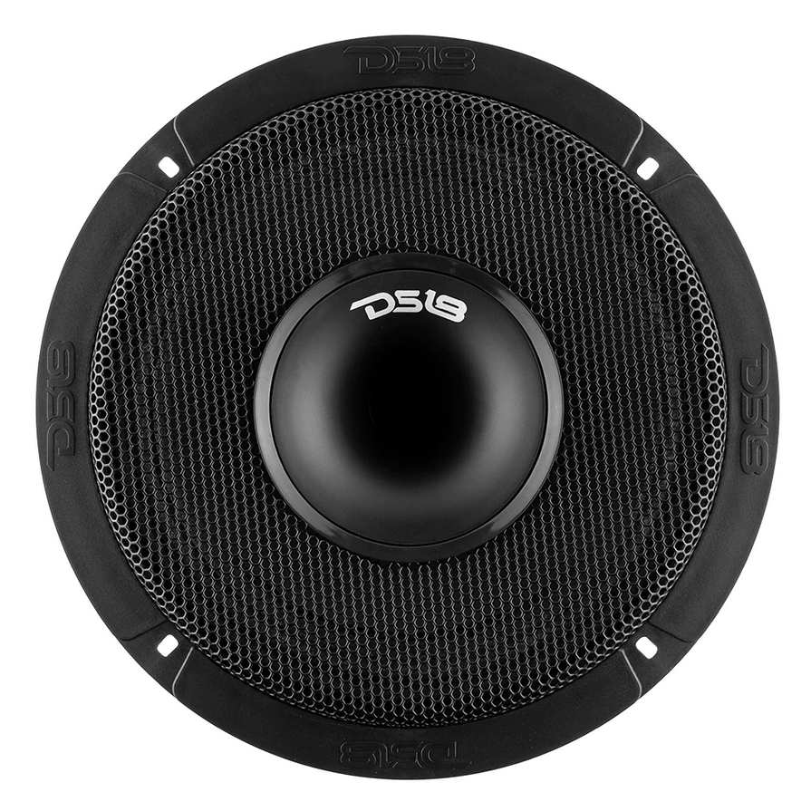 DS18 PRO-HY8.4MSL 8" Shallow Mount 2-Way Loudspeaker with 1.5" Voice Coil and Built-in Compression Driver - 200 Watts Rms 4-ohm