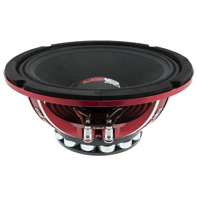 DS18 PRO-NEO10R 10" Neodymium Mid-Bass Loudspeaker with Classic Dust Cap and 2.5" Voice Coil - 500 Watts Rms 4-ohm