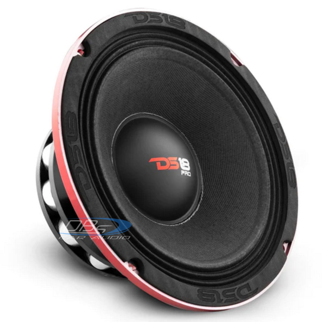 DS18 PRO-NEO8R 8" Neodymium Mid-Range Loudspeaker with Classic Dust Cap and 2" Voice Coil - 400 Watts Rms 4-ohm