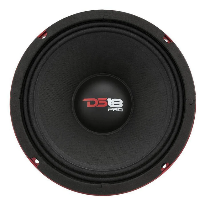 DS18 PRO-NEO8R 8" Neodymium Mid-Range Loudspeaker with Classic Dust Cap and 2" Voice Coil - 400 Watts Rms 4-ohm