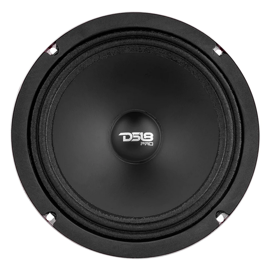 DS18 PRO-SM8.2 8" Shallow Mid-Range Loudspeaker with Water Resistant Cone and 1.5" Voice Coil - 250 Watts Rms 2-ohm