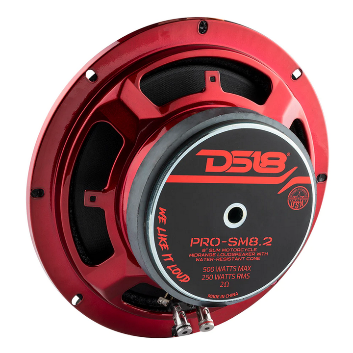 DS18 PRO-SM8.2 Altavoz de rango medio poco profundo de 8" con cono resistente al agua y bobina móvil de 1,5" - 250 vatios Rms 2 ohmios
