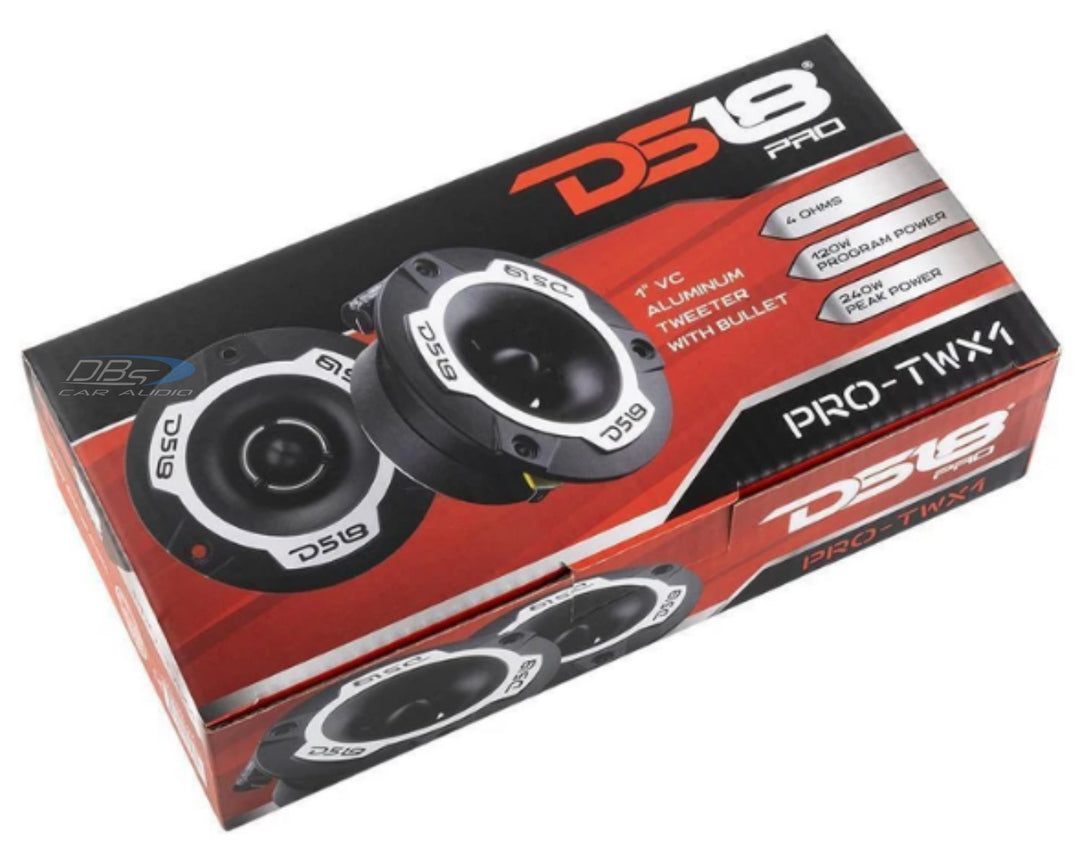 Combo DS18 - 4x PRO-GM6.4B 6.5" Altavoces de rango medio con 4x PRO-TWX1/SL 3.8" Bullet Super Tweeters