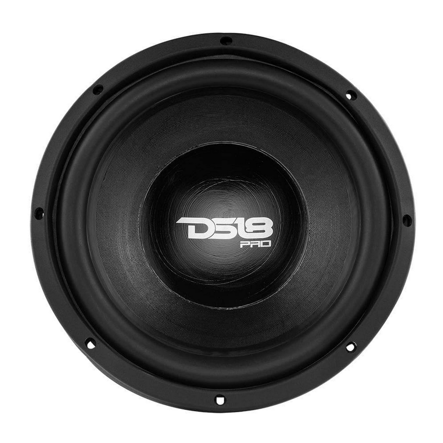 DS18 PRO-W10.4SNEO 10" Mid-Bass Woofer with Neodymium Magnent and 2.5" Voice Coil - 400 Watts Rms 4-ohm SVC
