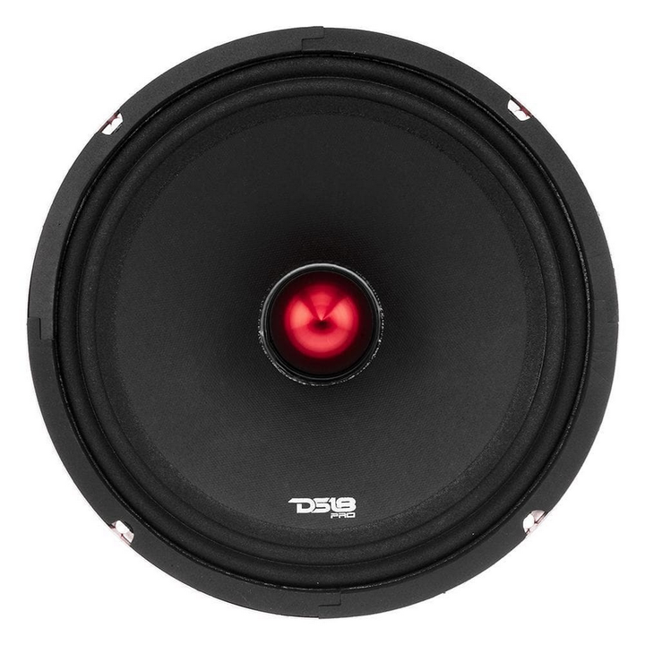 DS18 PRO-X10BM 10" Mid-Range Loudspeaker with Aluminum Bullet and 2" Voice Coil - 300 Watts Rms 8-ohm