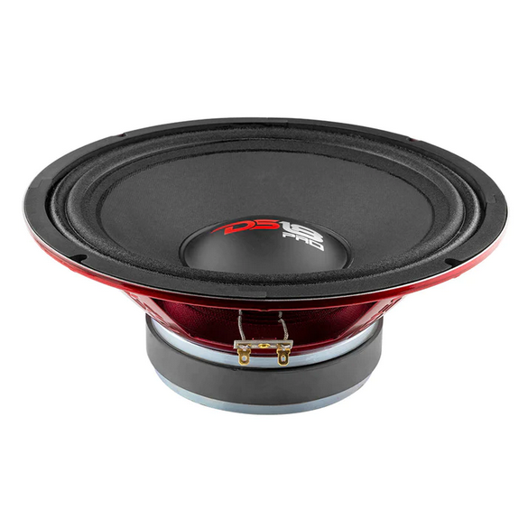 DS18 PRO-X10M 10" Mid-Range Loudspeaker with Classic Dust Cap and 2" Voice Coil - 300 Watts Rms 8-ohm