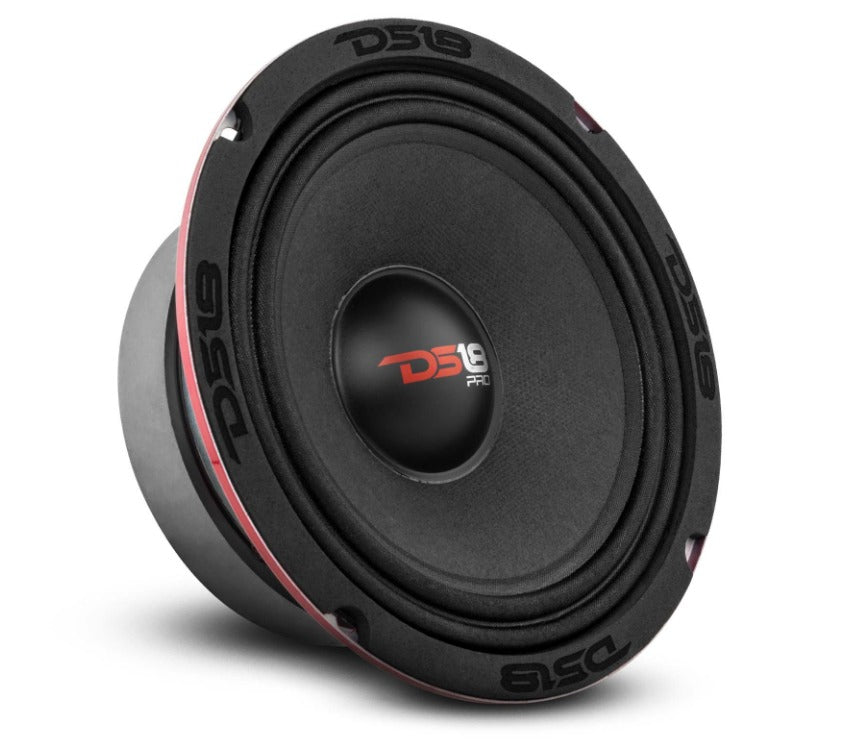 DS18 PRO-X6M 6.5" Mid-Range Loudspeaker with Classic Dust Cap and 1.5" Voice Coil - 225 Watts Rms 8-ohm