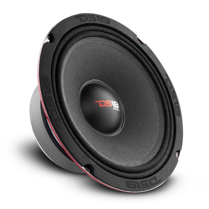 DS18 PRO-X8M 8" Mid-Range Loudspeaker with Classic Dust Cap and 1.5" Voice Coil - 275 Watts Rms 8-ohm