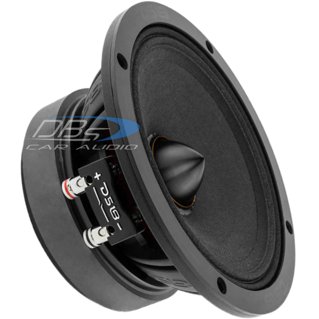 DS18 PRO-ZXI6.4BM 6.5" Mid-Range Loudspeaker with Aluminum Bullet and 1.5" Voice Coil - 300 Watts Rms 4-ohm