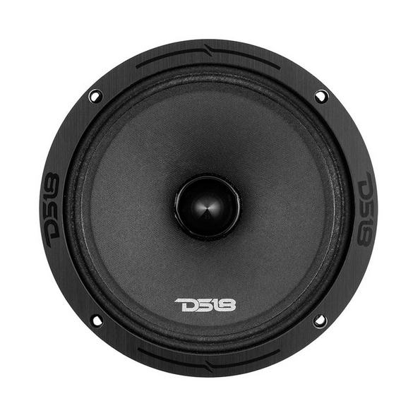 DS18 PRO-ZXI8.4BM 8" Mid-Range Loudspeaker with Aluminum Bullet and 1.5" Voice Coil - 350 Watts Rms 4-ohm