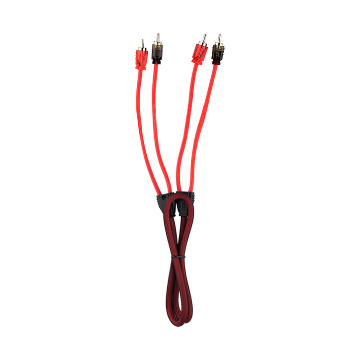 Cable Rca Ultra Flex DS18 R3 de 3 pies y 2 canales con funda de nailon, fabricado con alambre de cobre sin oxígeno