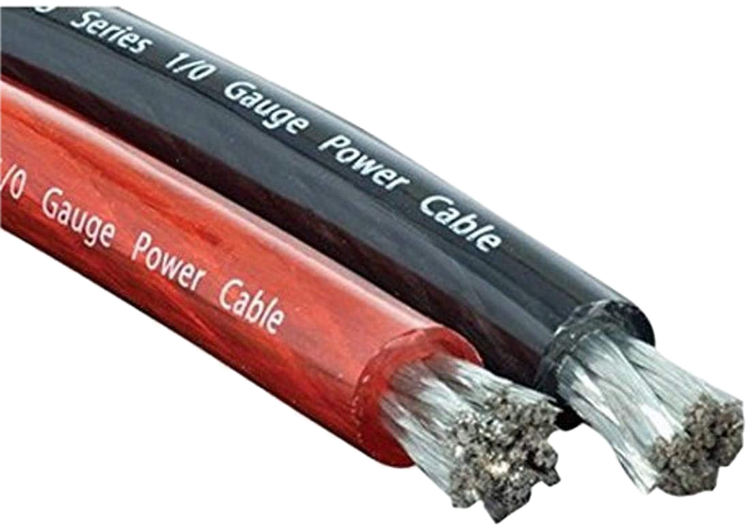 Stinger SPW10TB Cable de alimentación o tierra de cobre estañado OFC 100% libre de oxígeno calibre 1/0 - Rollo de 50 pies - Negro