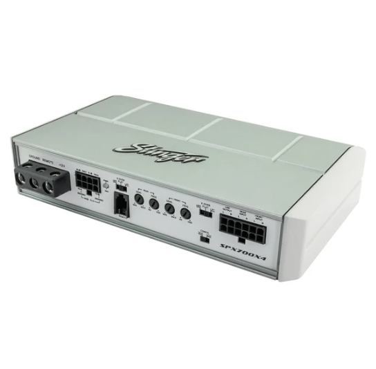Stinger SPX700X4 Amplificador marino de 4 canales - 4 x 125 vatios Rms a 4 ohmios