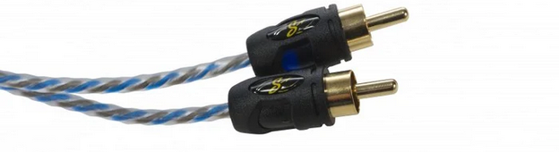 Stinger XI123 X1 Series Cable de señal Rca de interconexión de 3 pies - Cable de cobre trenzado direccional de 2 canales sin oxígeno