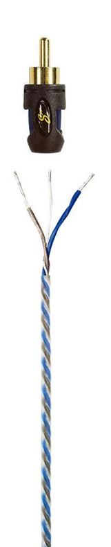 Stinger XI1212 X1 Series Cable de señal Rca de interconexión de 12 pies - Cable de cobre trenzado direccional de 2 canales sin oxígeno