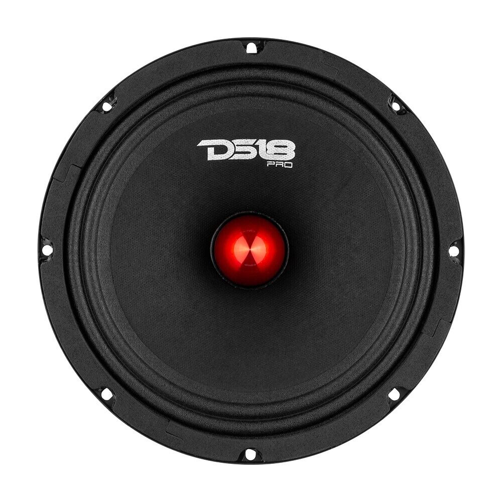 DS18 Combo - 4x PRO-GM8.4B 8" Mid-Range Loudspeakers with 4x PRO-TWX1/BK 3.8" Bullet Super Tweeters